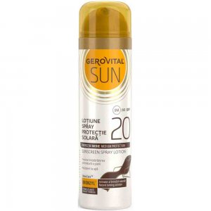 Lotiune Spray pentru Protectie Solara Gerovital Sun, SPF 20, 150 ml