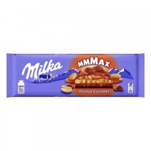 Ciocolata Milka Mmmax cu Caramel si Crema de Alune, 276 g