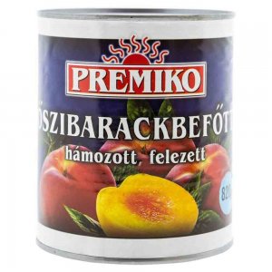 Compot de Piersici Premiko Taiate in Jumatati, 820 g