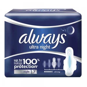 Absorbante Always Ultra Night, Cantitate 7 Buc/Pachet Absorbante Always Ultra Night, Cantitate 7 Buc/Pachet