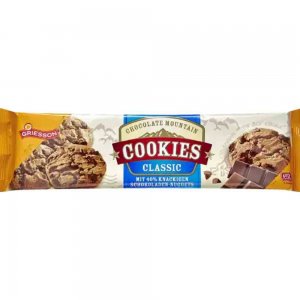 Biscuiti Griesson cu Ciocolata Mountain Cookies Classic, 150 g
