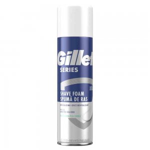 Spuma de Ras Gillette Series Revitalizanta cu Ceai Verde, 250 ml Spuma de Ras Gillette Series Revitalizanta cu Ceai Verde, 250 ml