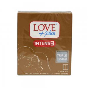 Prezervative Love Plus Intense, 3 Buc Prezervative Love Plus Intense, 3 Buc