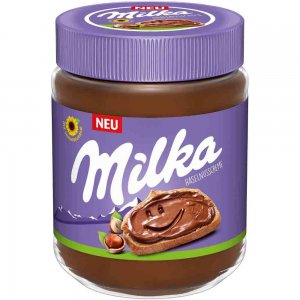 Crema Tartinabila de Alune de Padure cu Cacao Milka Hazelnut, 350 g Crema Tartinabila de Alune de Padure cu Cacao Milka Hazelnut, 350 g