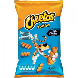Pufuleti Cheetos cu Gust de Branza si Ketchup, 70 g Pufuleti Cheetos cu Gust de Branza si Ketchup, 70 g