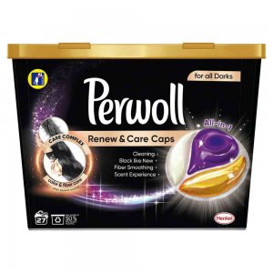 Detergent Capsule Perwoll Renew & Care, Black, 27 Spalari Detergent Capsule Perwoll Renew & Care, Black, 27 Spalari