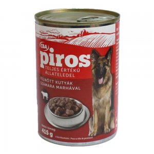 Conserva pentru Caini Piros, Carne de Vita, 415 g Conserva pentru Caini Piros, Carne de Vita, 415 g