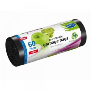 Saci Menajeri Ecologici cu Snur Stella, 60 L, 10 Buc