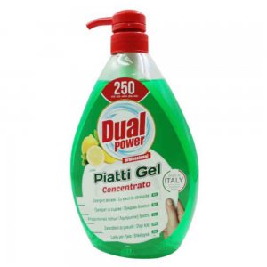 Detergent pentru Vase Dual Power Lemon, 1000 ml