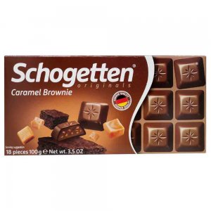 Ciocolata Neagra Schogetten Caramel Brownie, 100 g