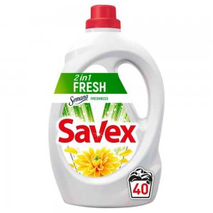 Detergent Lichid Savex 2 in 1 Fresh., 40 Spalari, 2,2 L Detergent Lichid Savex 2 in 1 Fresh., 40 Spalari, 2,2 L