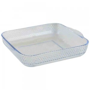 Tava Patrata din Sticla Termorezistenta, 318x283x60 mm, 3.2 L