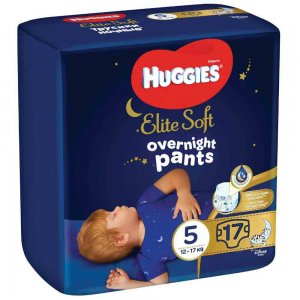 Scutece-Chilotel de Noapte Huggies Elite Soft Pants Overnight, Marimea 5, 12-17 Kg, 17 Buc Scutece-Chilotel de Noapte Huggies Elite Soft Pants Overnight, Marimea 5, 12-17 Kg, 17 Buc