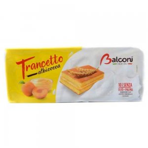 Prajitura Balconi Trancetto Albicocca cu Caise, 10 Buc x 28 g Prajitura Balconi Trancetto Albicocca cu Caise, 10 Buc x 28 g