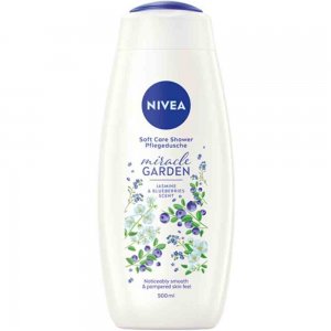 Gel de Dus Nivea Miracle Garden Jasmin Blossom & Blueberries, 500 ml Gel de Dus Nivea Miracle Garden Jasmin Blossom & Blueberries, 500 ml