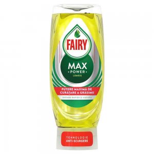 Detergent de Vase Fairy Max Power Lemon, 450 ml