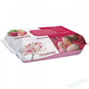 Servetele Umede cu Capac Sleepy Strawberry, 120 Buc/Pachet
