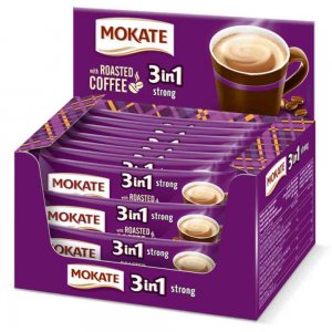 Cafea Instant 3 in 1 Mokate Strong Cutie XXL, 24 Buc x 17 g Cafea Instant 3 in 1 Mokate Strong Cutie XXL, 24 Buc x 17 g