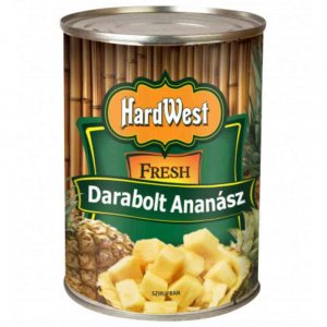Compot de Ananas Hard West Taiat in Bucati, 565 g Compot de Ananas Hard West Taiat in Bucati, 565 g