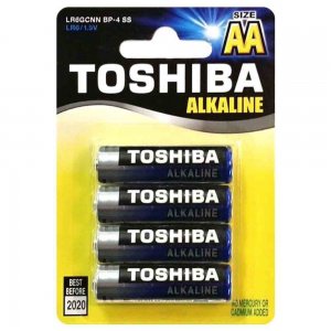 Set 4 Buc, Baterii Toshiba Alkaline LR6 AA