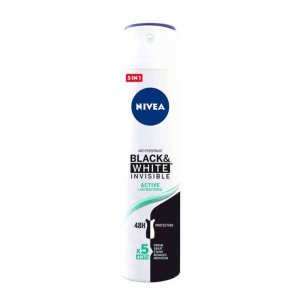 Deodorant Spray Nivea Women Black & White Invisible Active, 200 ml Deodorant Spray Nivea Women Black & White Invisible Active, 200 ml