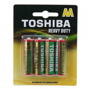 Set 4 Buc, Baterii Toshiba Heavy Duty R6 AA