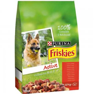 Hrana Uscata pentru Caini Friskies Active, Vita, 10 Kg Hrana Uscata pentru Caini Friskies Active, Vita, 10 Kg