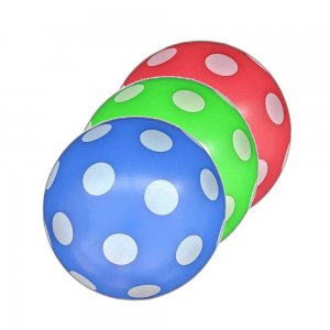 Set 10 Buc, Minge Din Plastic Color cu Buline, 220 mm
