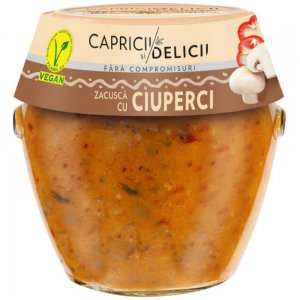 Zacusca cu Ciuperci Capricii si Delicii, 550 g Zacusca cu Ciuperci Capricii si Delicii, 550 g