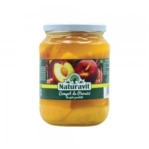 Compot de Piersici Decojite Naturavit, 720 ml Compot de Piersici Decojite Naturavit, 720 ml