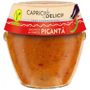 Zacusca Picanta de Vinete Capricii si Delicii, 550 g Zacusca Picanta de Vinete Capricii si Delicii, 550 g