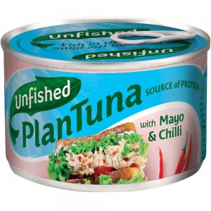Alternativa Vegana la Ton cu Maioneza si Chilli Unfished Plantuna Mayo Si Chilli, 150 g
