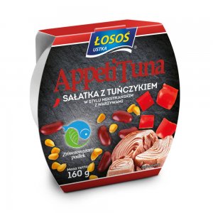Salata Mexicana cu Ton Losos si Legume, 160 g Salata Mexicana cu Ton Losos si Legume, 160 g