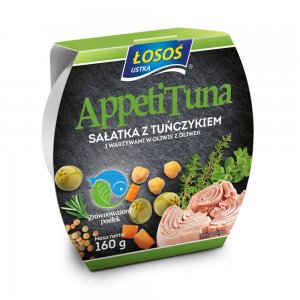 Salata Mediteraneana de Ton Losos cu Legume si Ulei de Masline, 160 g Salata Mediteraneana de Ton Losos cu Legume si Ulei de Masline, 160 g