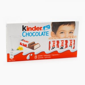 Batoane de Ciocolata Kinder Chocolate, 8 Batoane/Pachet, 100 g Batoane de Ciocolata Kinder Chocolate, 8 Batoane/Pachet, 100 g
