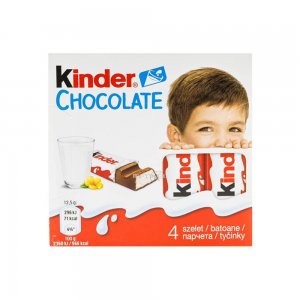 Batoane de Ciocolata Kinder Chocolate, 4 Batoanea/Pachet, 50 g Batoane de Ciocolata Kinder Chocolate, 4 Batoanea/Pachet, 50 g