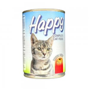 Mancare de Pisici Happy din Carne de Vita 415 g