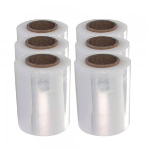 Folie Stretch Minirola Manual Transparent, 0,4 Kg, Folie 23 MIC, Latime Folie 125 mm, Folie Stretch 2,4 Kg, Cantitate 6 Role/Set