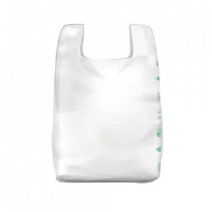 Set 250 Pungi Biodegradabile, Rezistenta la Greutate de 7-8 kg (50 Pungi/ Set x 5 Set), Dimensiuni 30cm x 55cm, Culoare Alb Mat