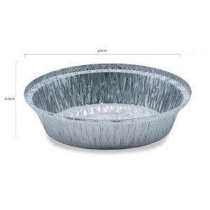 Forma de Copt Rotunda, Material Aluminiu, Dimensiuni 23x4.3 cm, Model S-803, 50 Buc/Set Forma de Copt Rotunda, Material Aluminiu, Dimensiuni 23x4.3 cm, Model S-803, 50 Buc/Set