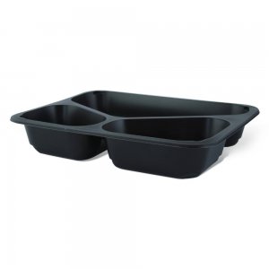 Set 300 Caserole Termosudabile din PP pentru Catering, Culoare Negre, Dimensiune 227x178x50 mm, 3 Compartimente Set 300 Caserole Termosudabile din PP pentru Catering, Culoare Negre, Dimensiune 227x178x50 mm, 3 Compartimente