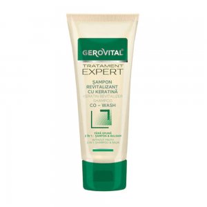 Sampon Gerovital Tratament Expert Revitalizant cu Keratina Co-Wash, 2 in 1, 150 ml