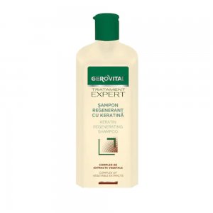 Sampon Gerovital Tratament Expert Regenerant cu Keratina, 400 ml