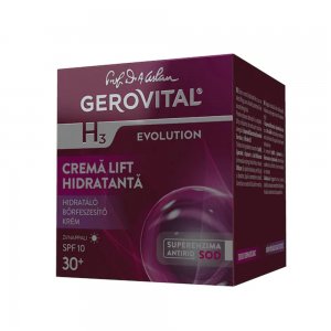 Crema Lift Hidratanta Gerovital H3 Evolution, de Zi cu SPF10, 50 ml Crema Lift Hidratanta Gerovital H3 Evolution, de Zi cu SPF10, 50 ml