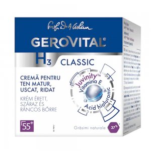 Crema Gerovital H3 Classic pentru Ten Matur, Uscat, Ridat, 50 ml Crema Gerovital H3 Classic pentru Ten Matur, Uscat, Ridat, 50 ml