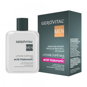 Lotiune Dupa Ras Gerovital Men cu Acid Hialuronic, 100 ml Lotiune Dupa Ras Gerovital Men cu Acid Hialuronic, 100 ml