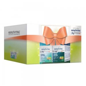 Set Caseta Cadou Gerovital H3 Hyaluron C: Crema Antirid de Noapte, 50 ml + Crema Antirid de Zi, 50 ml