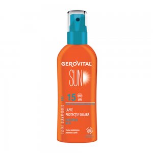 Lapte Protectie Solara Gerovital Sun SPF 15, 150 ml Lapte Protectie Solara Gerovital Sun SPF 15, 150 ml