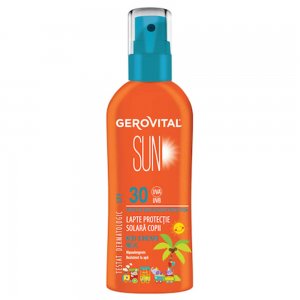 Lapte Protectie Solara pentru Copii Gerovital Sun SPF 30, 150 ml Lapte Protectie Solara pentru Copii Gerovital Sun SPF 30, 150 ml