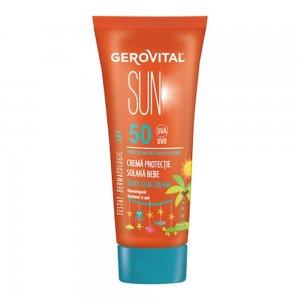 Crema Protectie Solara Bebe Gerovital Sun SPF 50, 100 ml Crema Protectie Solara Bebe Gerovital Sun SPF 50, 100 ml